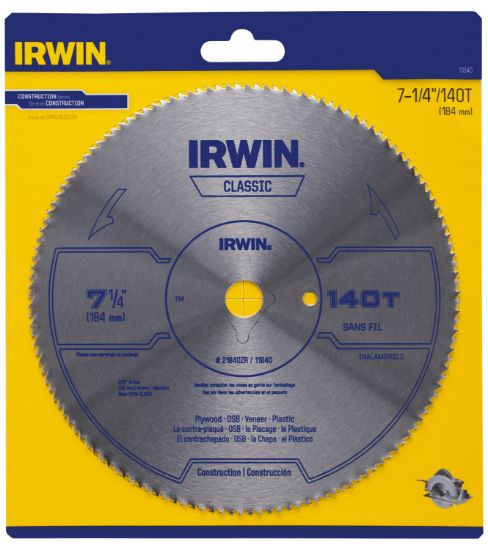 Picture of Irwin® 7-1/4 St Cd Cir Bl Plyw Part# - 11840