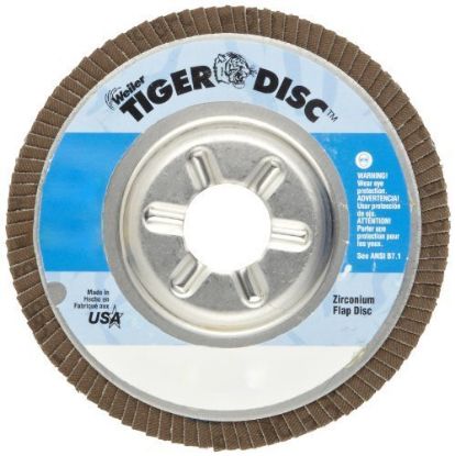 Picture of Weiler® 7" Tiger Disc Abr.Flap Disc-Angled 60Grit 7/8" Part# - 50534