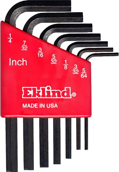 Picture of Eklind Tool 7Pc. Inch L-Wrench Hex Key Set Short Arm Part# - 10107