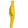 Picture of Dupont Tychem Qc Coverall Yellow Zip Ft Sg Hd Ela Wrist Part# - D13480534