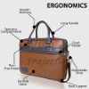Picture of Trajectory Unisex, Faux Leather Mystique Laptop Messenger Office Bag for Multipurpose (Brown, 15.6 Inch)