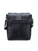 Picture of MAI SOLI Men Genuine Leather Magnetic Flap Travel | Office Cross Body Sling Messenger Bag - BLACK