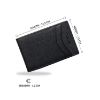 Picture of MAI SOLI Dollaro RFID Protected Antique Money Clip Bi-fold Leather Men's Wallet with Classy Gift Box- Petrol Black