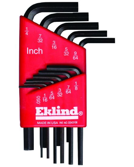 Picture of Eklind Tool 11Pc. L-Wrench Hex Key Set Short .050" Part# - 10111