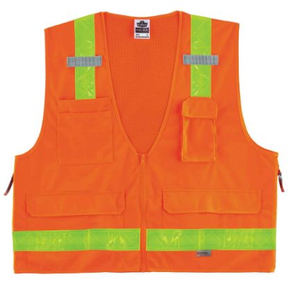 Picture of Ergodyne Glowear 8250Zhg Cls 2 Surv Hi-Gloss Vest Or L/Xl Part# - 21435