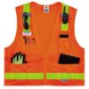 Picture of Ergodyne Glowear 8250Zhg Cls 2 Surv Hi-Gloss Vest Or L/Xl Part# - 21435