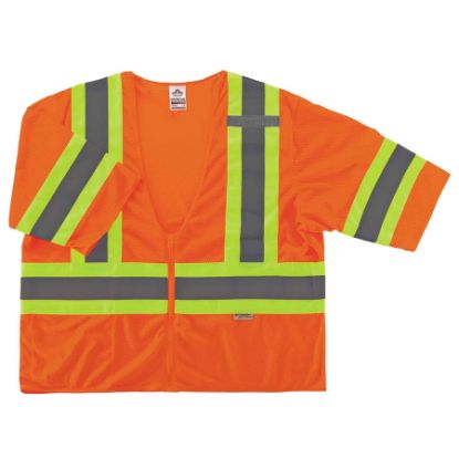 Picture of Ergodyne Glowear 8330Z Class 3 Two Tone Vest Orange L/Xl Part# - 22175