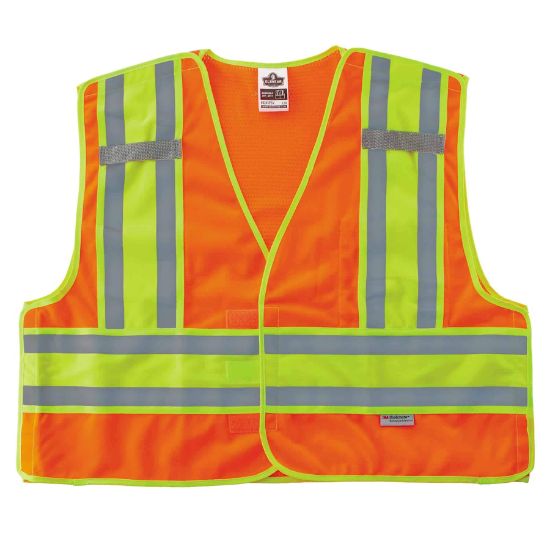 Picture of Ergodyne Glowear 8245 Public Safety Vest Orange L/Xl Part# - 23385