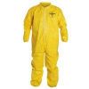 Picture of Dupont Yellow Tychem Qc Coverall Zip Frt Elas Ankle/Wri Part# - D13480156