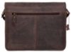 Picture of WildHorn Classic Leather Messenger Bag for Men I Multiple Pockets I Adjustable Strap I DIMENSION : L-13 inch W-4 inch H-10 inch