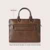 Picture of eske Maik 14" Genuine Leather Laptop/Macbook Bag for Men, Women | Office Bag | Laptop Messenger Bag with Shoulder Strap | Spacious Compartment | Water Resistant
