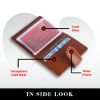 Picture of HAMMONDS FLYCATCHER Genuine Leather Card Holder for Men/Card Holder for Women, Tan |RFID Protected Leather Card Holder Wallet for Men | Card Wallet with 18 Card Slots |Gift for Men & Women