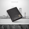 Picture of HAMMONDS FLYCATCHER Genuine Leather Wallets for Men - RFID Protected Bi-Fold Money Wallet with Total 10 Slots/Pockets - Gift for Men - Black