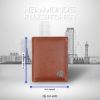 Picture of HAMMONDS FLYCATCHER Genuine Leather Wallets for Men - RFID Protected Bi-Fold Money Wallet with Total 10 Slots/Pockets - Gift for Men - Tan
