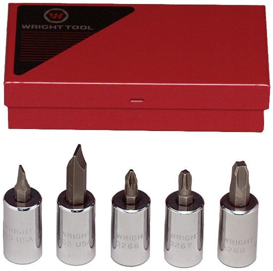 Picture of Wright Tool 5-Pc. 3/8"Dr Screwdriversocket Set Part# - 306