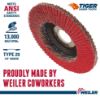 Picture of Weiler® 7" Angled- Phenolic- 40Cer- 5/8"-11 Arbor Part# - 50113