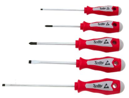 Picture of Weller Xcelite® Screwdriver 5Pc Set Ergohandles Cdd Part# - Xpe500