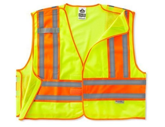 Picture of Ergodyne Glowear 8245 Public Safety Vest Lime 4Xl/5Xl Part# - 23399