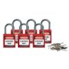 Picture of Brady® Compact Safety Padlock Red Part# - 118953