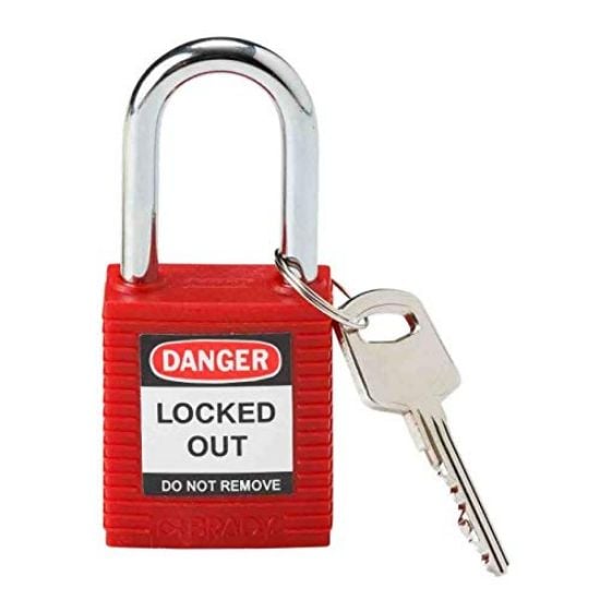 Picture of Brady® Brady Safety Padlocks  Red Part# - 99552