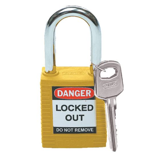 Picture of Brady® Brady Safety Padlocks  Yellow Part# - 99570