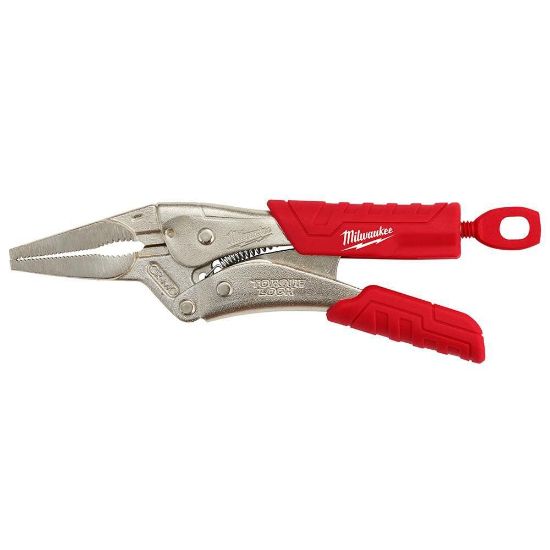 Picture of Milwaukee® Tool 6" Torque Lock Long Noselocking Pliers W/ Durab Part# - 48-22-3406