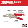 Picture of Milwaukee® Tool 6" Torque Lock Long Noselocking Pliers W/ Durab Part# - 48-22-3406