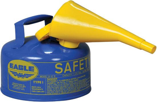 Picture of Eagle Type 1 Safety Can Blue 1Gal Part# - Ui10Fsb