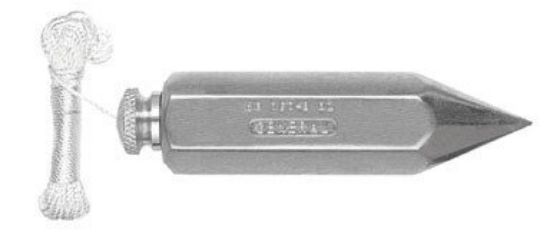 Picture of General Tools 42618 12Oz. Hex Steel Plumb Bob Nickel Plated Part# - 790-12