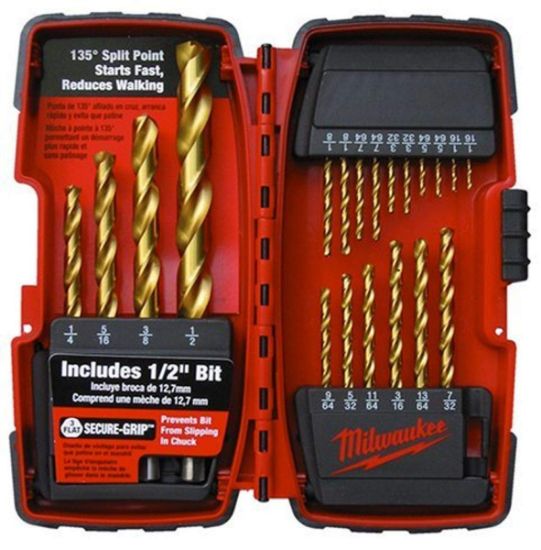 Picture of Milwaukee® Tool 20 Piece Titanium Drillbit Set Part# - 48-89-1105