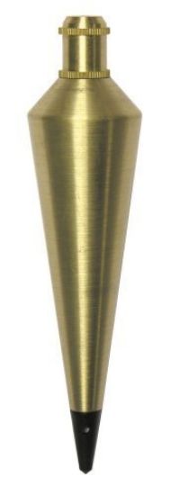 Picture of Swanson Tools 16 Oz. Brass Plumb Bob Part# - Pb016B