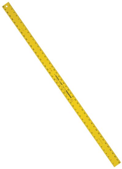 Picture of Swanson Tools 48" Aluminum Straight Edge Yellow W/ B Part# - Ae142