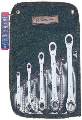 Picture of Wright Tool 5Pc. Ratcheting Box Wrench Set 1/4" Thru 7 Part# - 9439