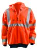 Picture of Occunomix 4X Occulux Hood Sweatshirt:Orange Part# - Lux-Swt3Hz-O4X