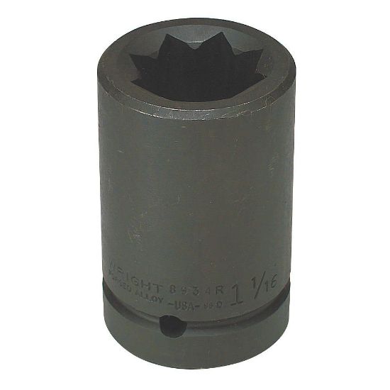 Picture of Wright Tool 1-1/16" 8-Point Double Square Deep Imp. Socket Part# - 8934R