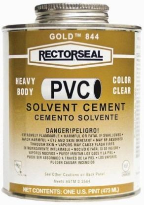 Picture of Rectorseal Qt Gold 844 Heavy Body Pvc Cement L Voc Part# - 55954