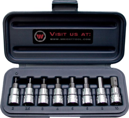 Picture of Wright Tool 9Pc. Hex Bit Socket Set3/8" & 1/2" Drs. Part# - 360