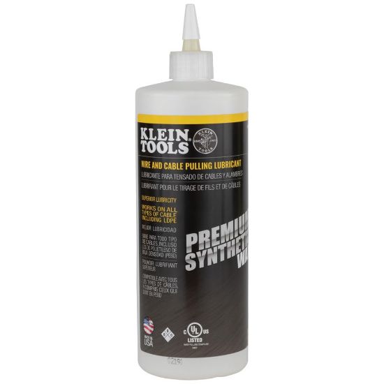 Picture of Klein Tools Wire & Cable Pulling Lubricant Syn. Wax 1 Qt.Btl Part# - 51010