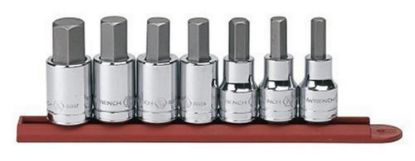 Picture of Gearwrench® 7Pc 1/2"Dr Sae Hex Bit Skt Set Part# - 80721