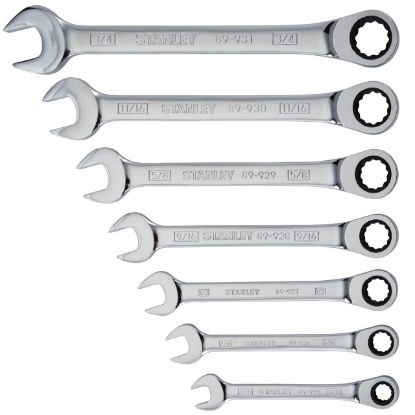 Picture of Stanley® 7-Pc Ratcheting Wrench Set Sae Part# - 94-542W