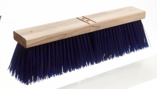 Picture of Magnolia Brush 18" Blue Plastic Streetbroom Req. D-60 Handle Part# - 6418-A