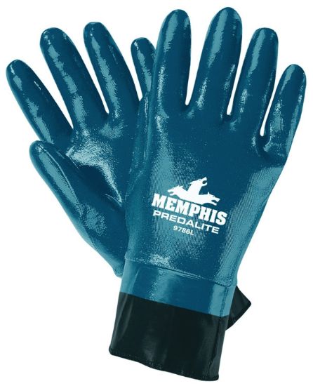 Picture of Mcr Safety Predalite Medium Light Nitrile Fully Coat Glove Part# - 9786M