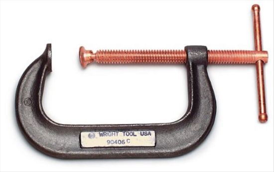 Picture of Wright Tool 4" Deep Throat Forged Steel C-Clamp Part# - 90404C