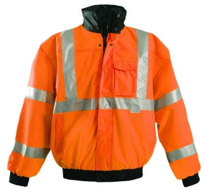 Picture of Occunomix 4X Occulux Bomber Jacket: Orange Part# - Lux-Tjbj-O4X