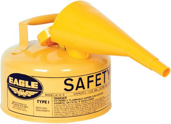 Picture of Eagle Safety Can Type 1 W/Fun1Gal Yellow Part# - Ui10Fsy