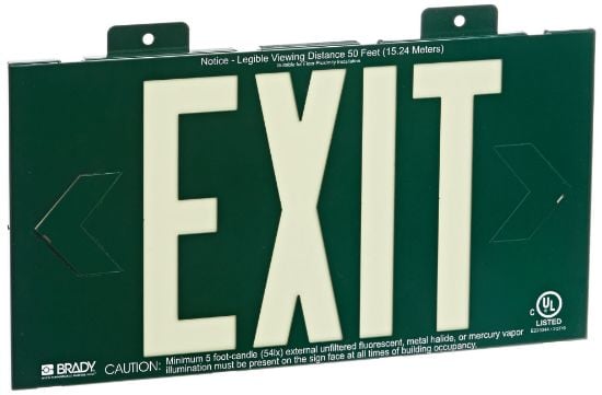 Picture of Brady® Exit And Directional Sign Part# - 90887B