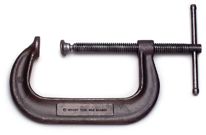 Picture of Wright Tool 6" Deep Throat Steel C Clamp Black Oxide Part# - 90406B