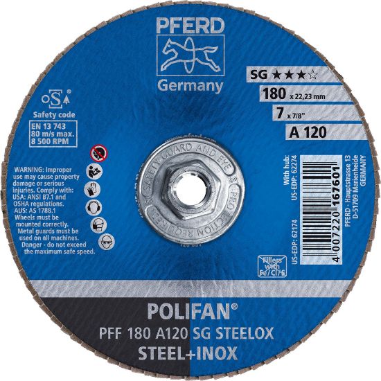 Picture of Pferd 7 X 5/8-11 Polifan Sg Alu Ox Flat 60G Part# - 62270