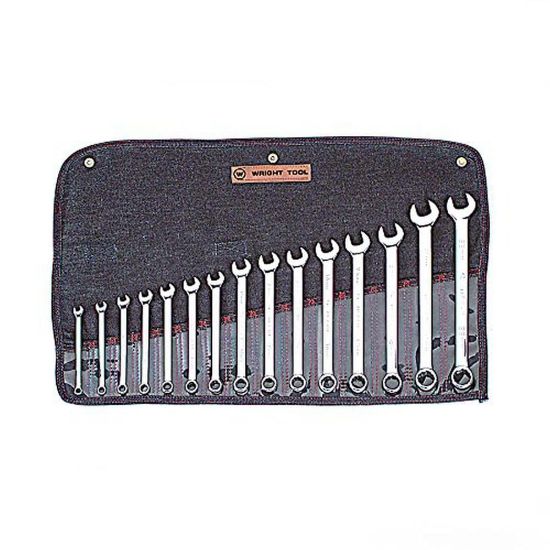 Picture of Wright Tool 15Pc. Full Polish Metriccombination Wrench Set Part# - 952