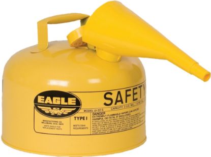 Picture of Eagle Safety Can Type 1 W/Fun2.5 Gal Yellow Part# - Ui25Fsy